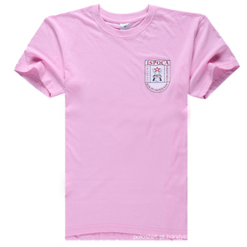 Cor nova do rosa da tendência da forma da cópia da camisetas